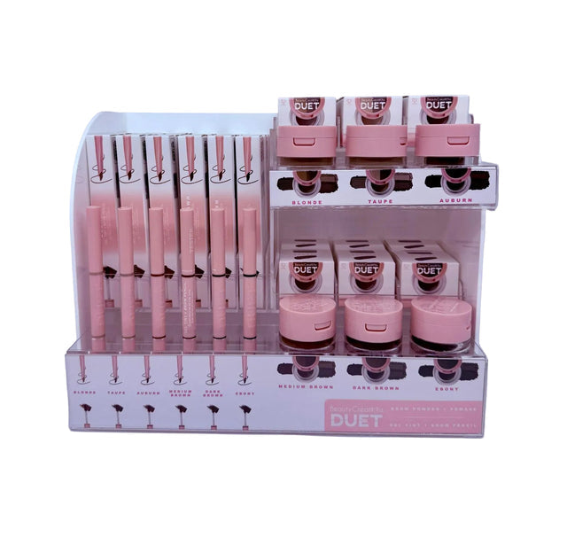 DISPLAY DUET BROW PENCIL + BROW POD - BEAUTY CREATIONS