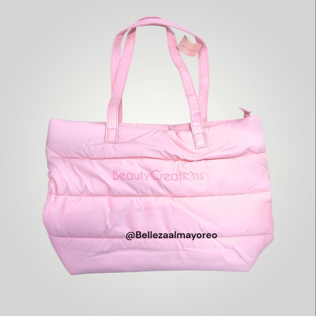 PUFFER TOTE BAG PINK - BEAUTY CREATIONS