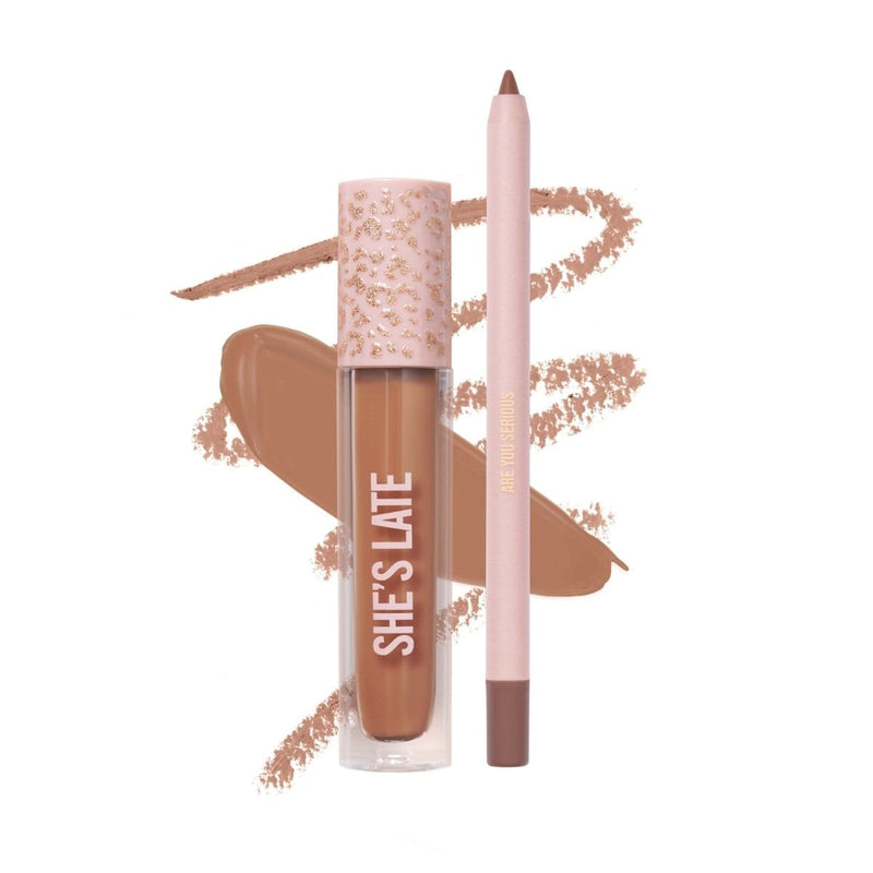 She's Late Dúo de labios Availabilippy Lip Kits | Beauty Creations