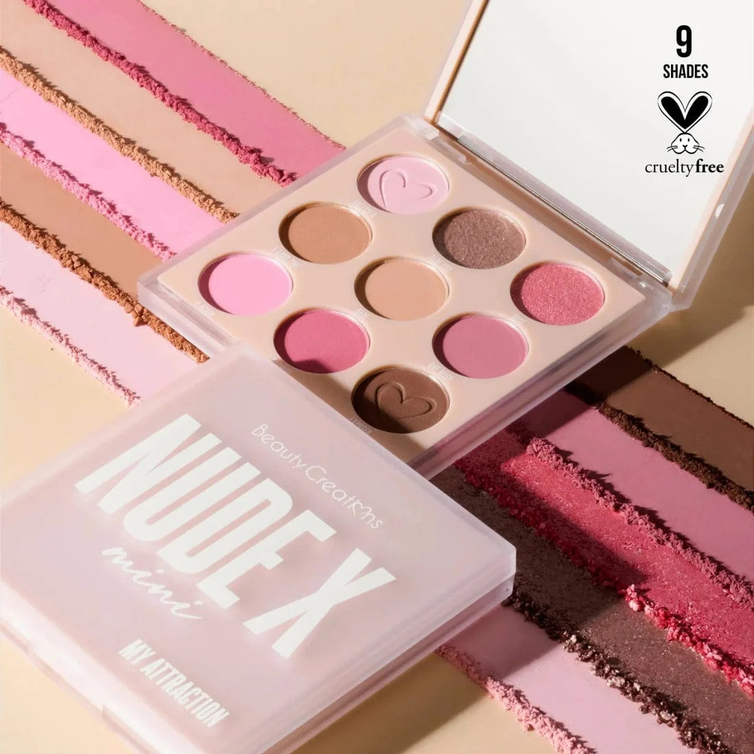 NUDE X MINI EYESHADOW PALETTE - BEAUTY CREATIONS
