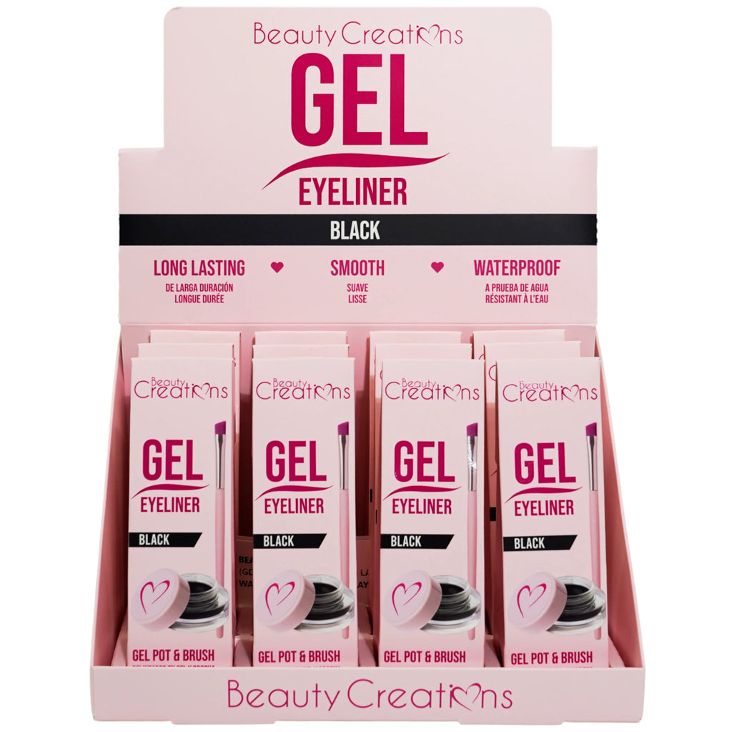 Gel Delineador de larga duración impermeable negro | Beauty Creations