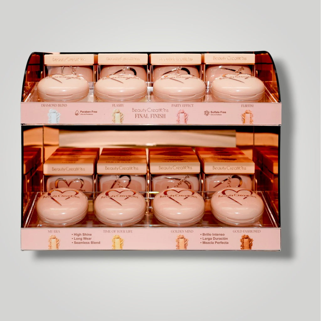 Final Finish Highlighters - Iluminador Flawless Stay Display| Beauty Creations