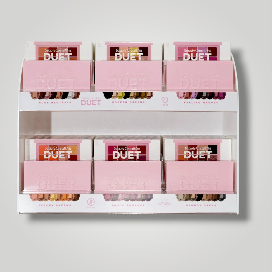 Display DUET Paletas de Sombras | Beauty Creations