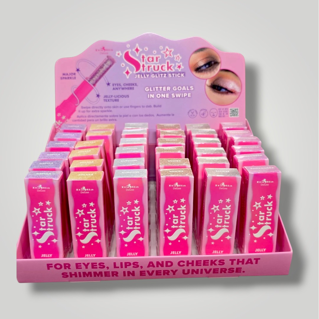 ***PREORDEN*** Star Struck Jelly Glitz Stick Display | Italia Deluxe