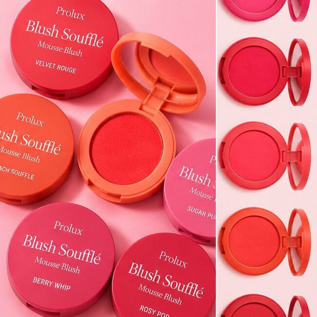 Blush Soufflé Mousse Blush 6 Shades Display - Prolux