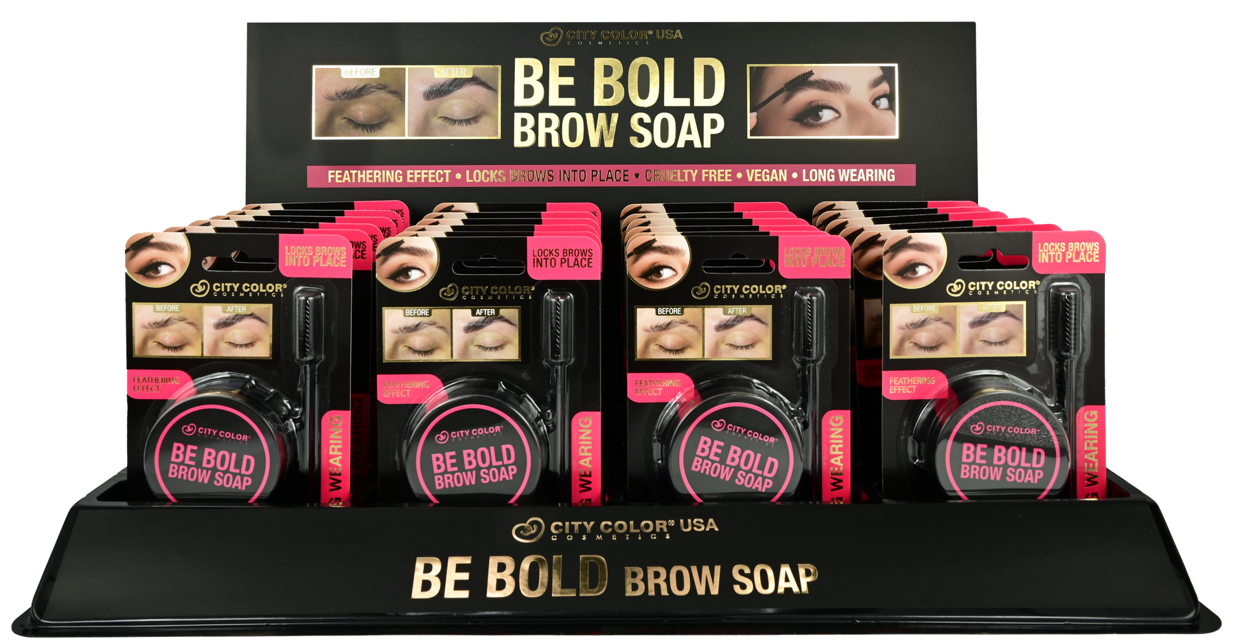 JABON PARA CEJAS BE BOLD BROW SOAP DISPLAY  | CITY COLOR