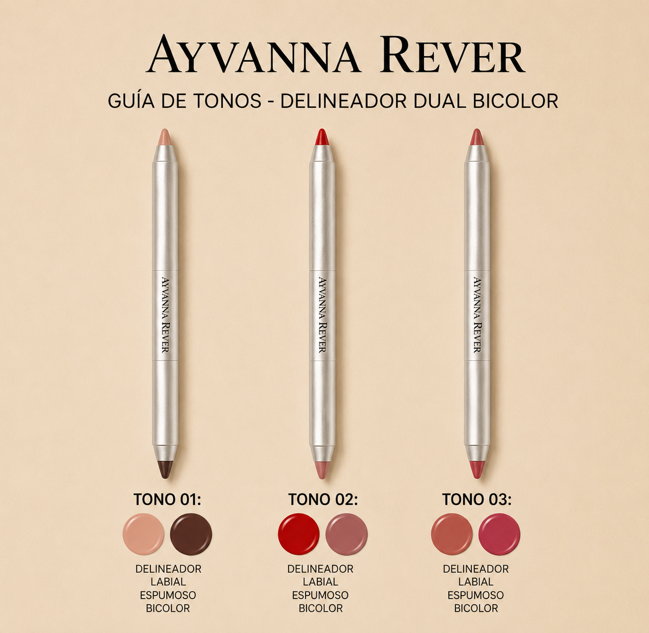 DELINEADOR DE LABIOS BICOLOR - AYVANNA REVER