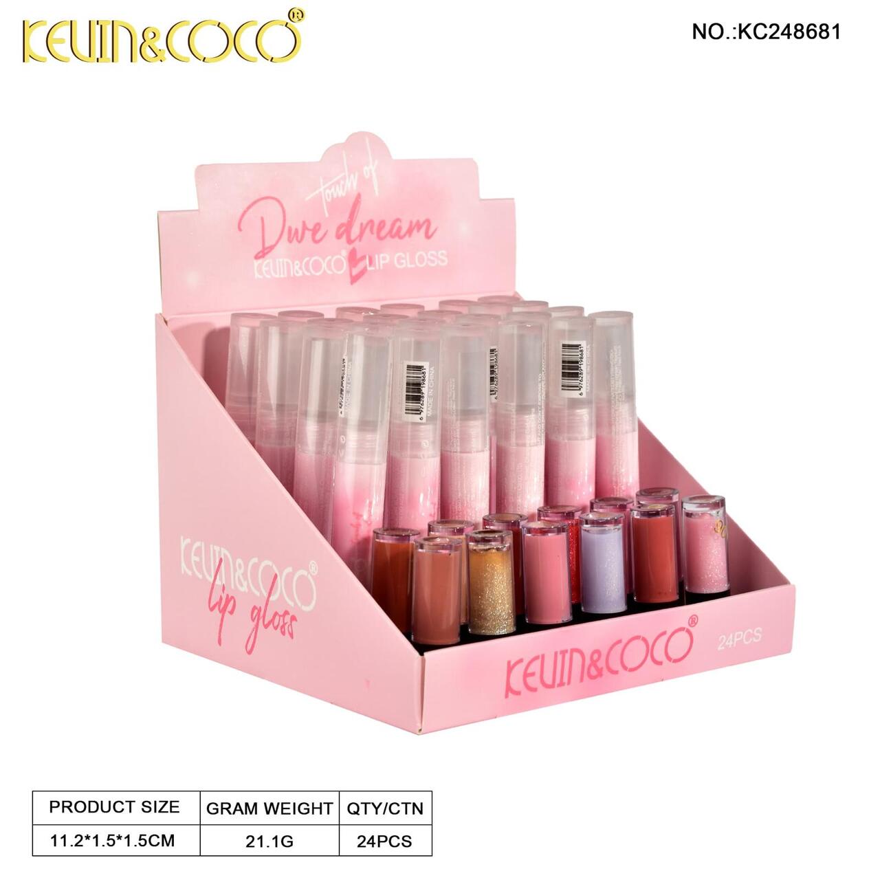 LIPGLOSS 24 PIEZAS KC248681 | KEVIN & COCO