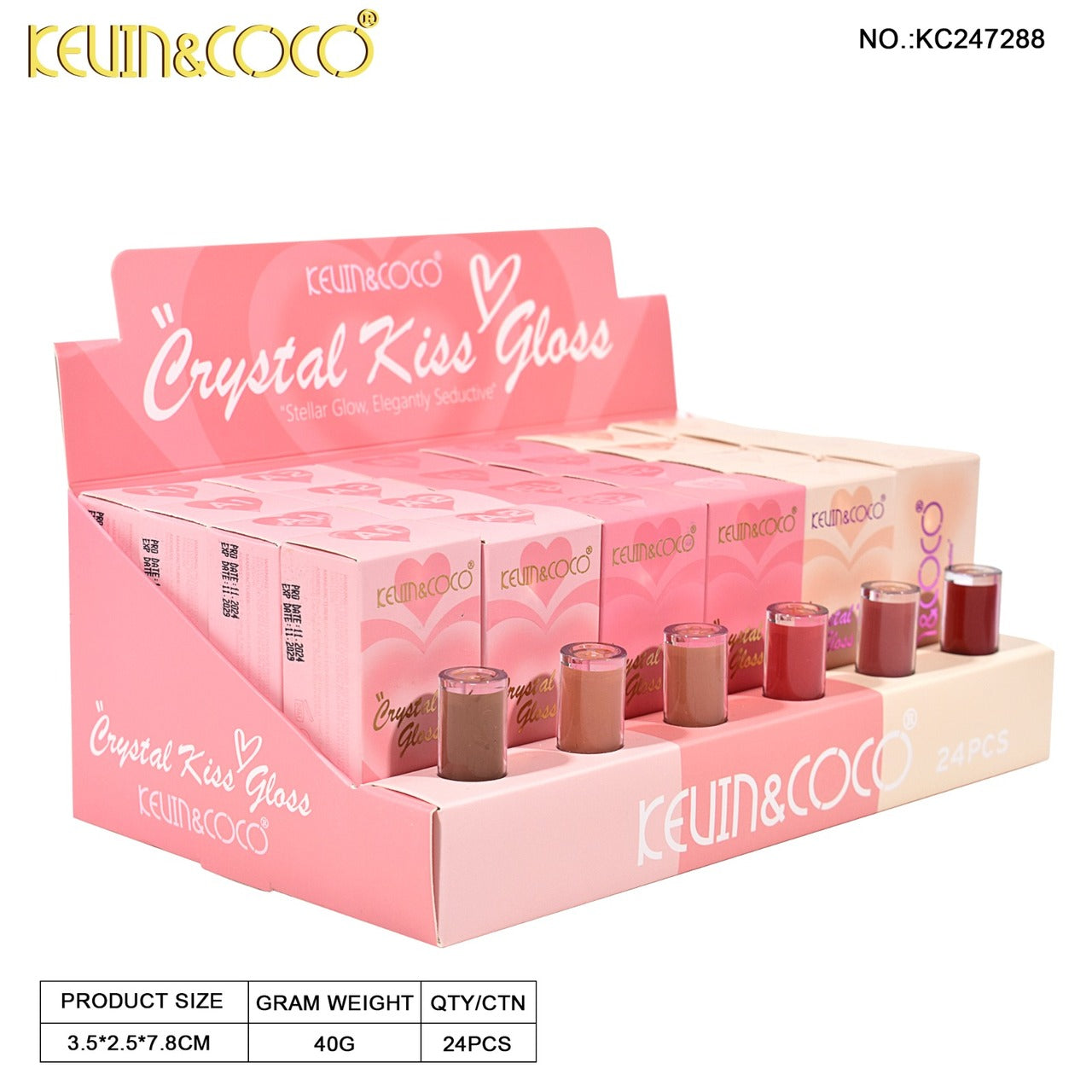 Crystal Kiss gloss KC247288 | Kevin & Coco