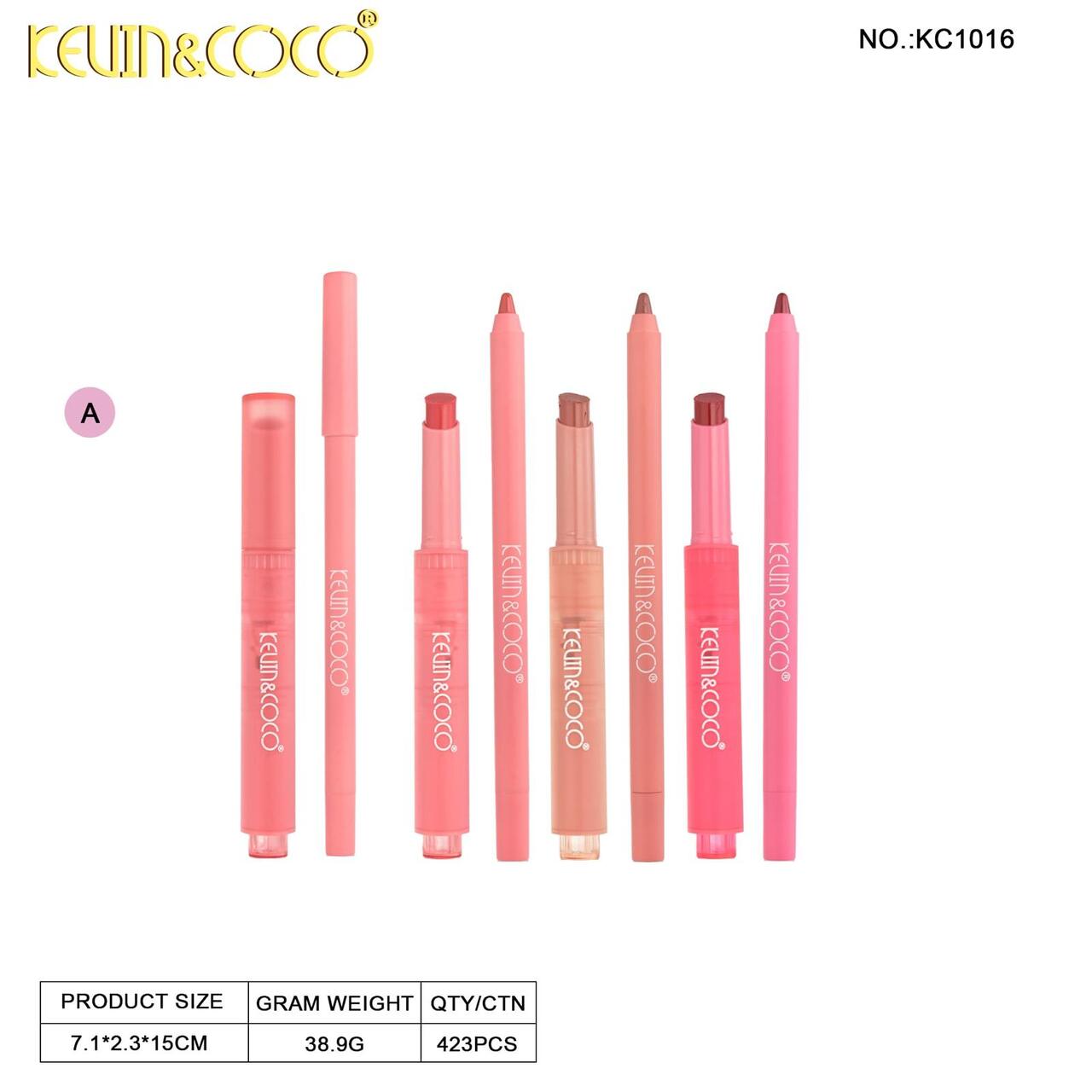 LIP LINER + LIPSTICK 24 PZAS KC1016 | KEVIN&COCO