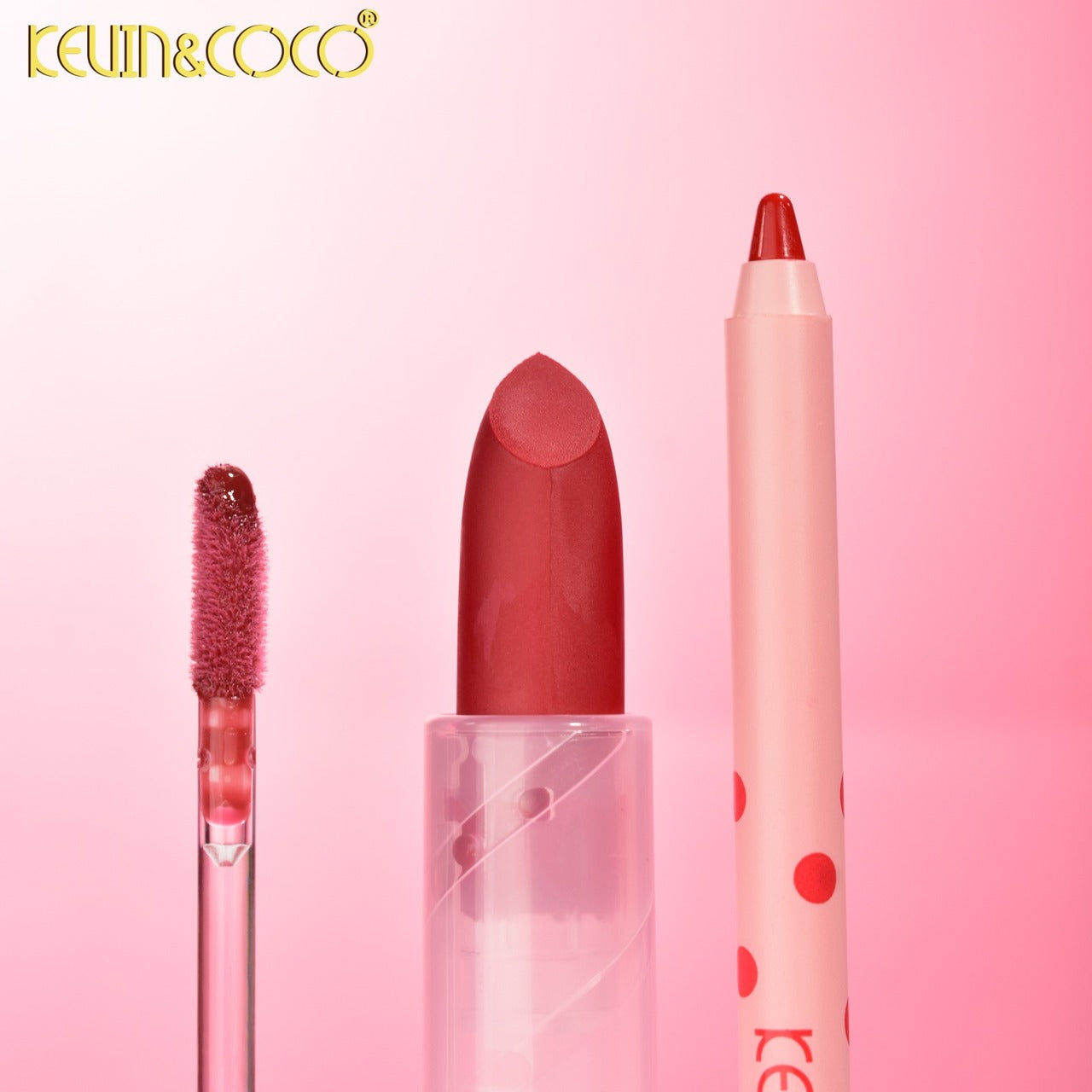 Set 3 piezas Lip Liner, Gloss & Stick KC28667 | Kevin & Coco