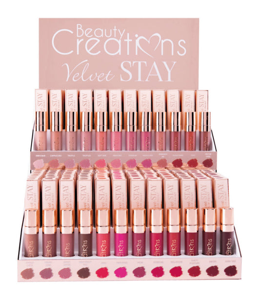 VELVET STAY DISPLAY- BEAUTY CREATIONS