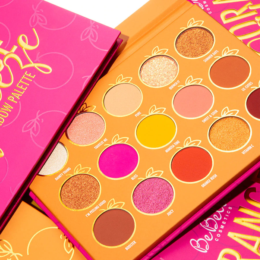 ORANGE SQUEEZE 15 COLOR SHADOW PALETTE | BEBELLA COSMETICS -