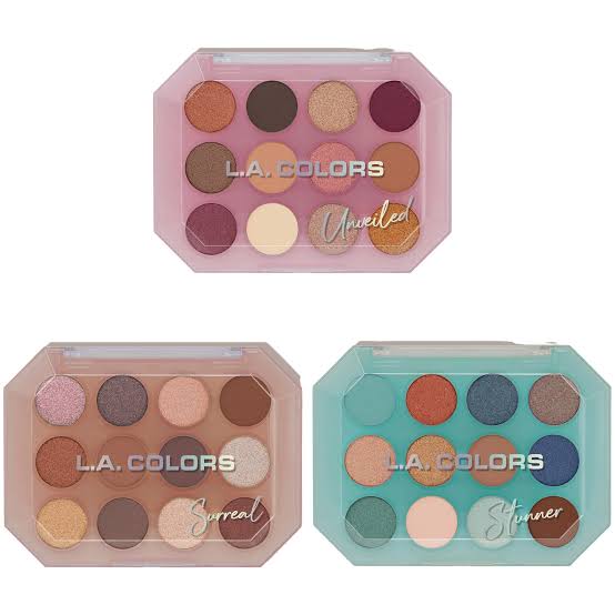 12 Color Eyeshadow Palette Display - L.A. Colors