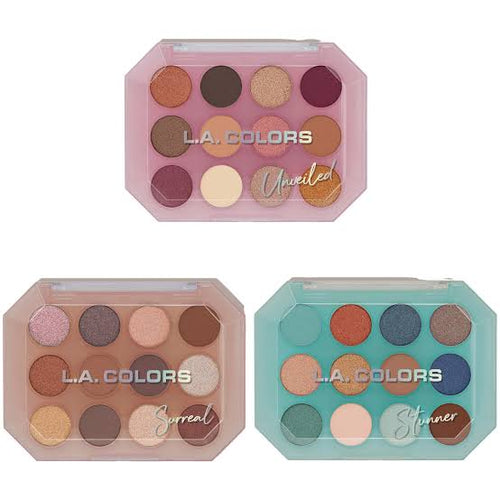 12 Color Eyeshadow Palette Display - L.A. Colors