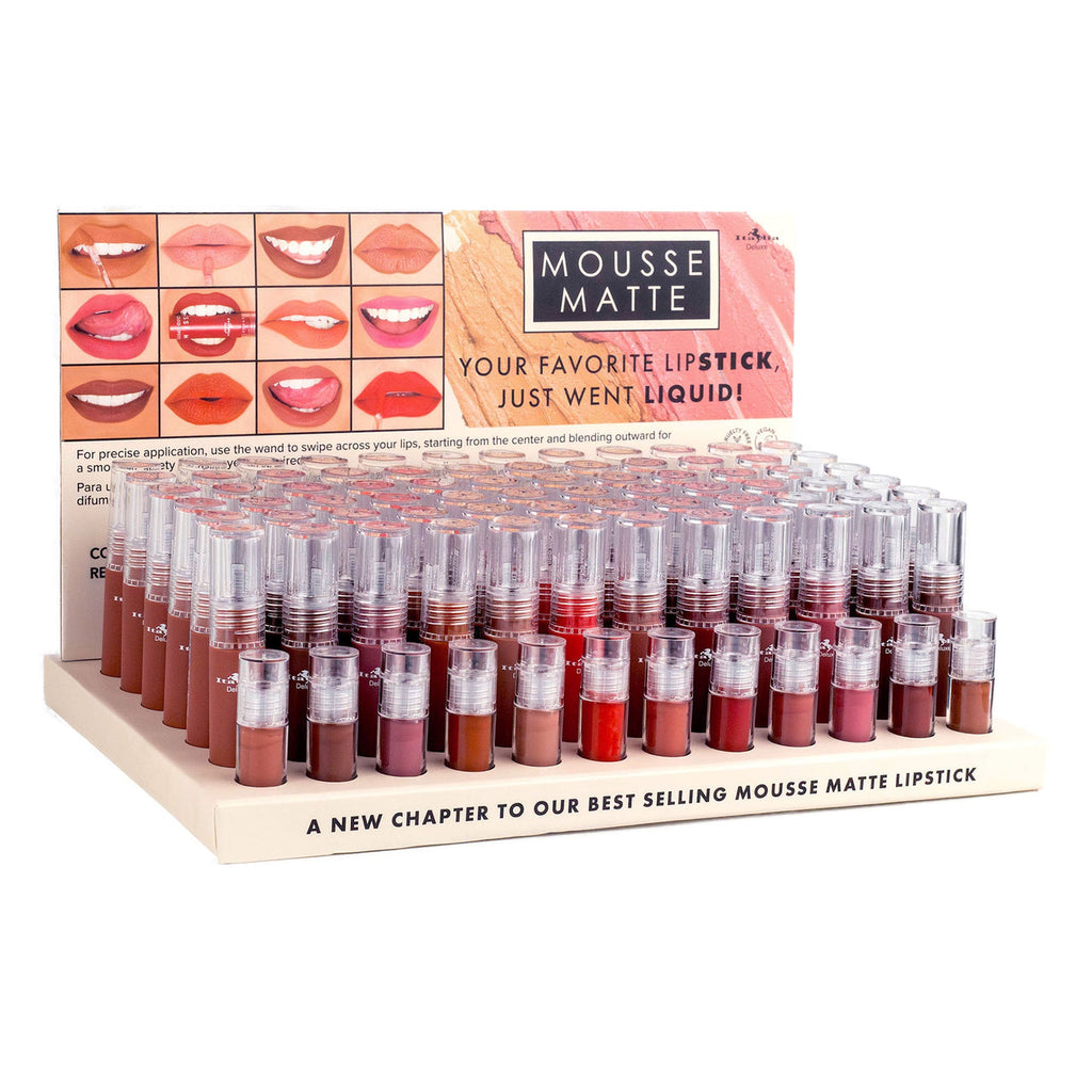 Italia Deluxe Mousse Matte Liquid Lipstick Display - ITALIA DELUXE