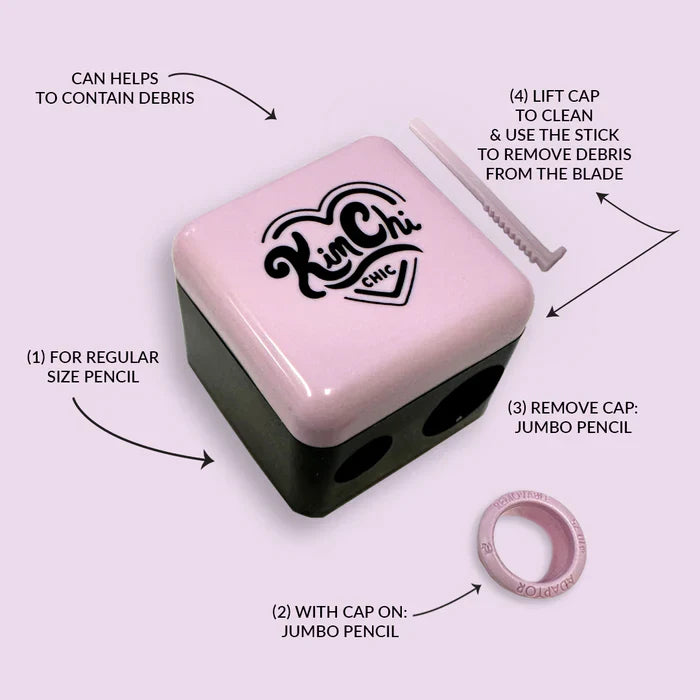 JUMBO SHARPENER: El sacapuntas que mantiene tu makeup on point y flawless | KIMCHI CHIC