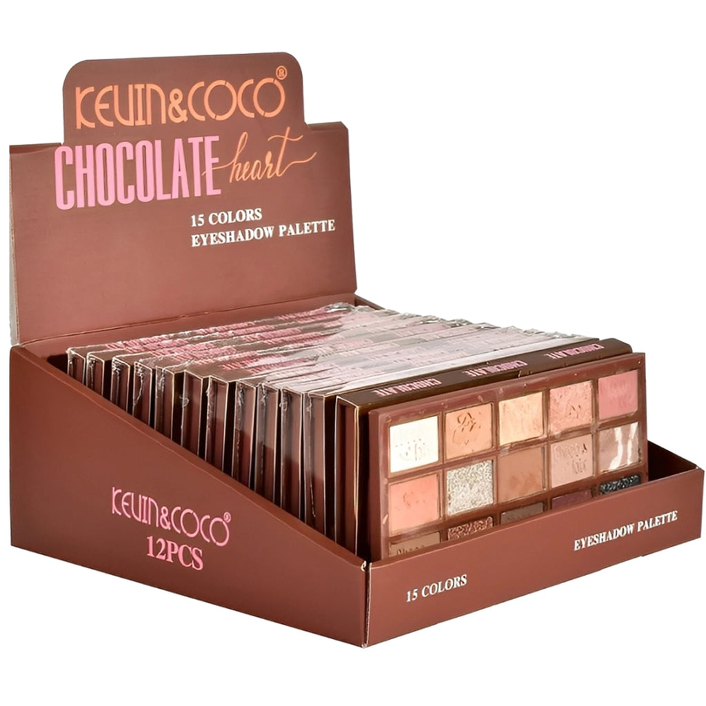 Paleta de Sombras de Ojos Chocolate Heart -KC1015 | Kevin & Coco