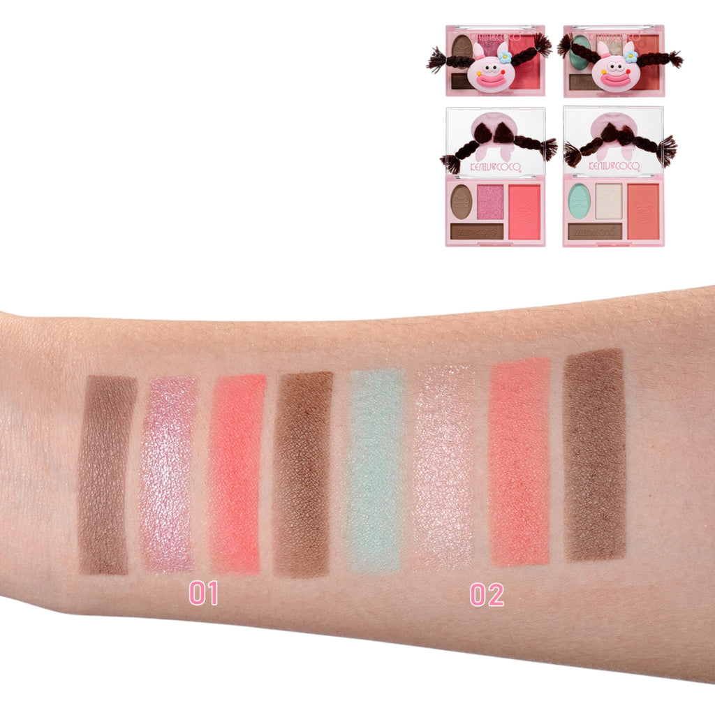 RAINBOW TWISTY BRAI PINK DISPLAY  - KEVIN & COCO
