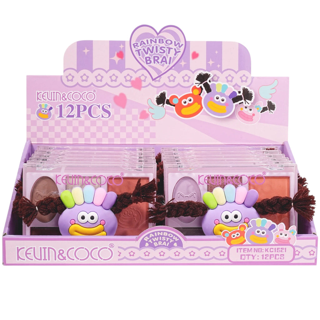 RAINBOW TWISTY BRAI PURPLE DISPLAY  - KEVIN & COCO