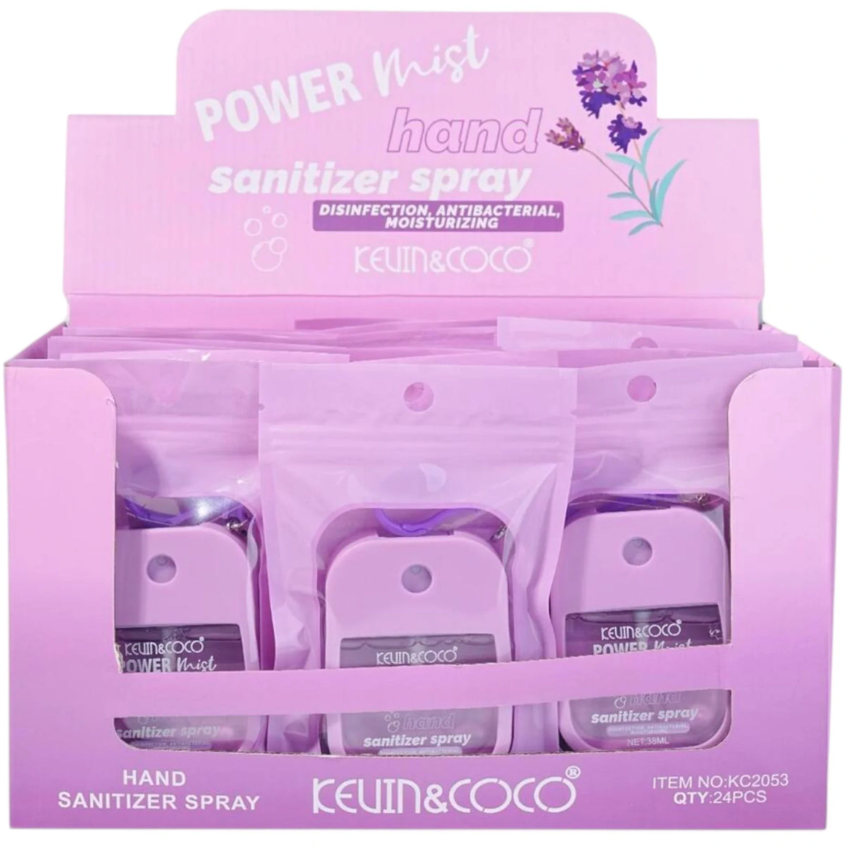 HAND SANITAZER SPRAY DISPLAY | KEVIN & COCO