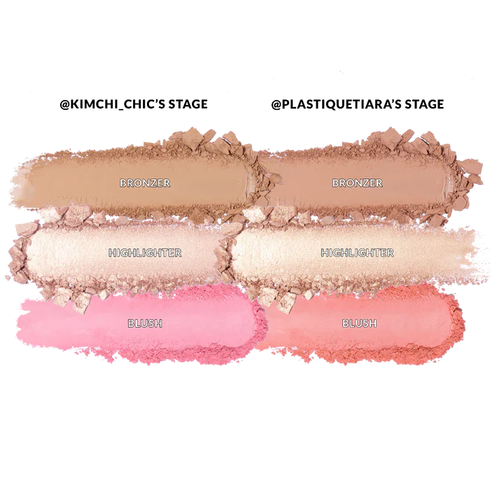 NUDE SENSATION 💖 Paleta de rubor, bronzer y highlighter | KIMCHI CHIC