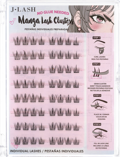 JLASH 48PC MANGA EYE LASH CLUSTERS - PESTAÑAS BLISTER - J LASH