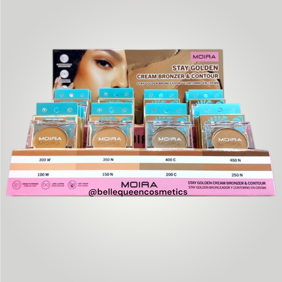 Stay Golden Cream Bronzer & Contour DISPLAY - MOIRA