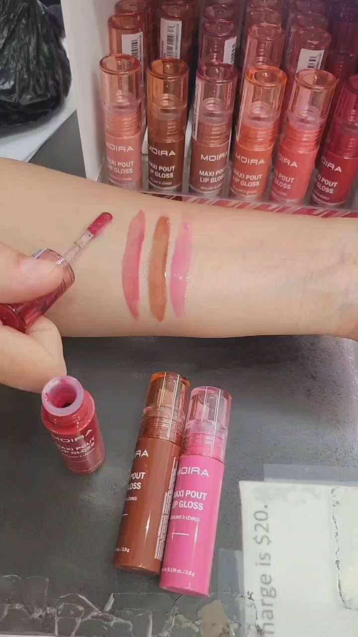 Maxi Pout Lip Gloss Display | MOIRA