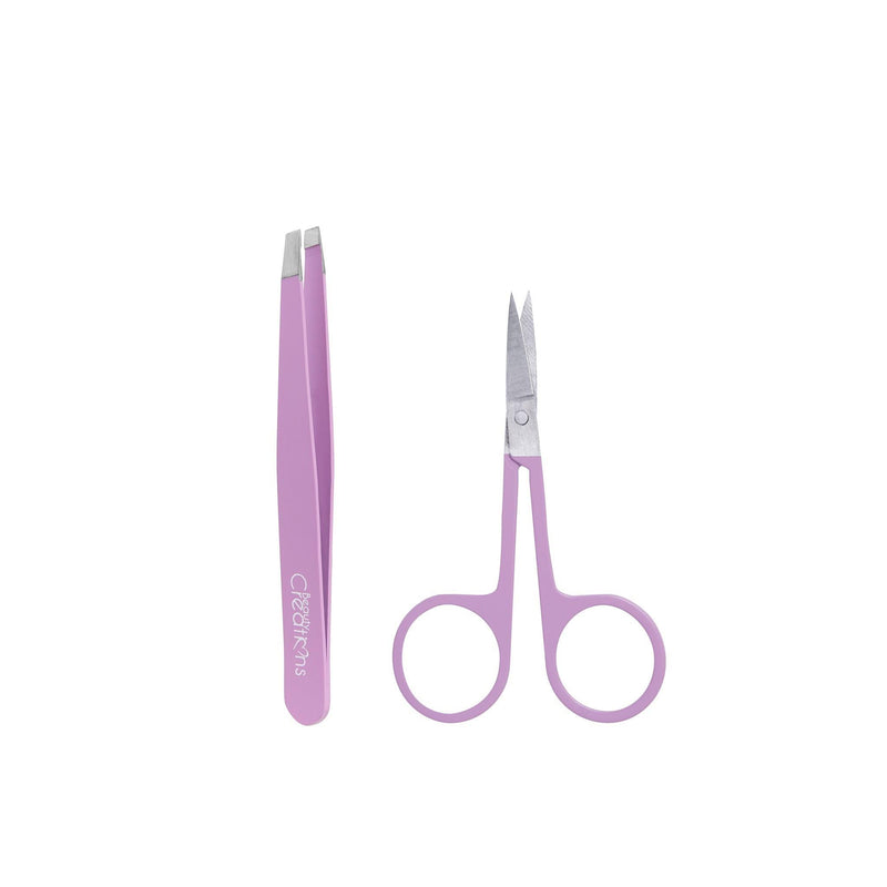 ELB2- Purple Pluck & Trim Brow Kit de depilación y recorte de cejas morado | Beauty Creations