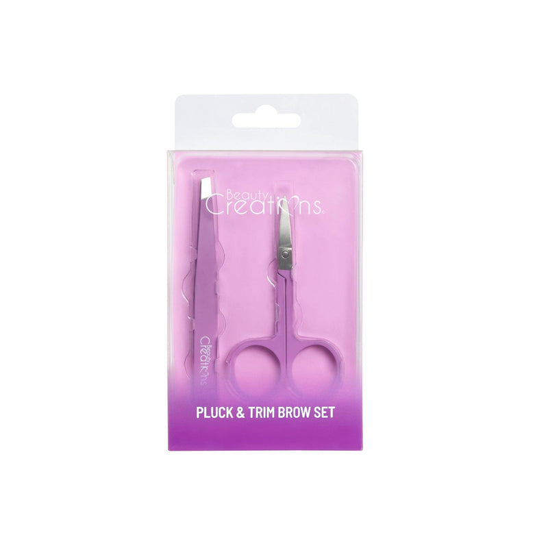 ELB2- Purple Pluck & Trim Brow Kit de depilación y recorte de cejas morado | Beauty Creations