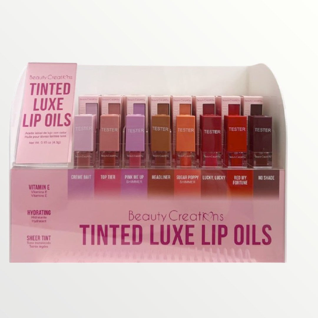 TINTED LUXE LIP OIL - ACEITE Y TINTAS PARA LABIOS | BEAUTY CREATIONS