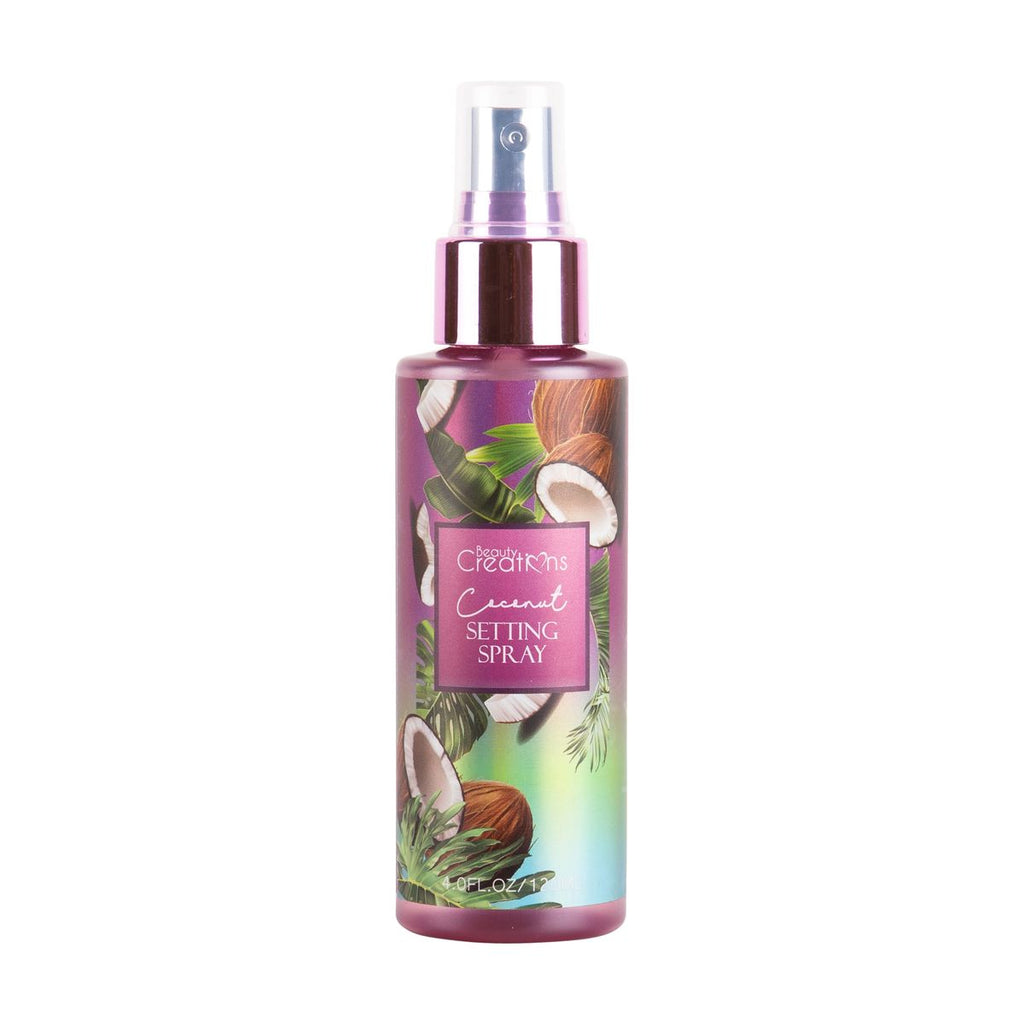 Fijador Setting Spray Coco - BEAUTY CREATIONS - Compra Maquillaje y Artículos de Belleza | Belle Queen Cosmetics