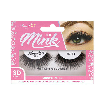 3D FAUX MINK #34 - Compra Maquillaje y Artículos de Belleza | Belle Queen Cosmetics