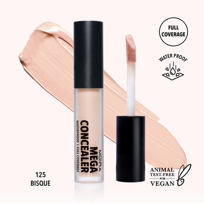MEGA WATERPROOF CONCEALER (125, BISQUE) - Compra Maquillaje y Artículos de Belleza | Belle Queen Cosmetics