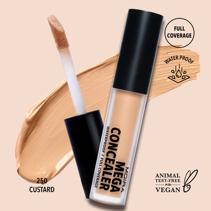 MEGA WATERPROOF CONCEALER (250, CUSTARD) - Compra Maquillaje y Artículos de Belleza | Belle Queen Cosmetics
