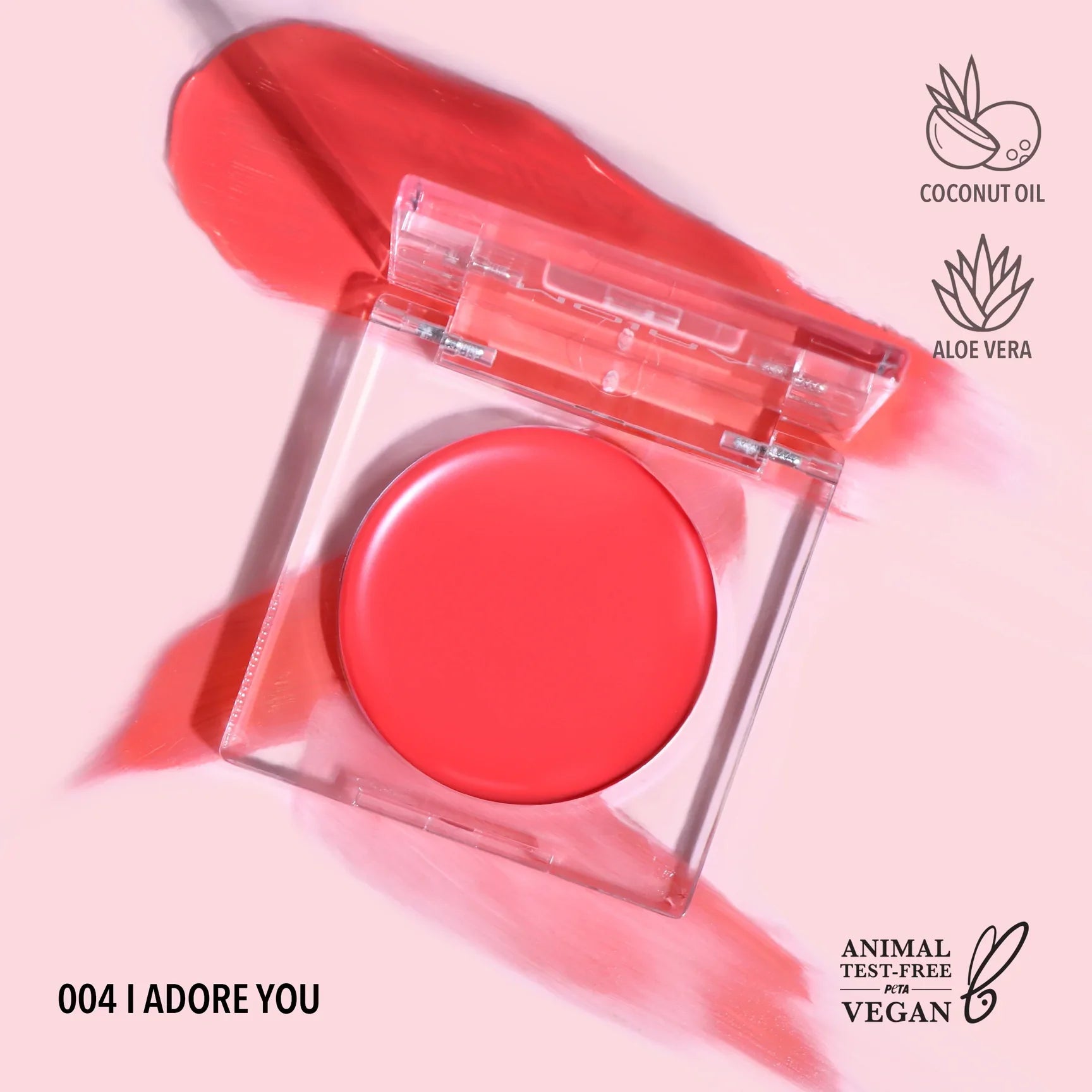LOVEHEAT CREAM BLUSH (004, I ADORE YOU) - MOIRA