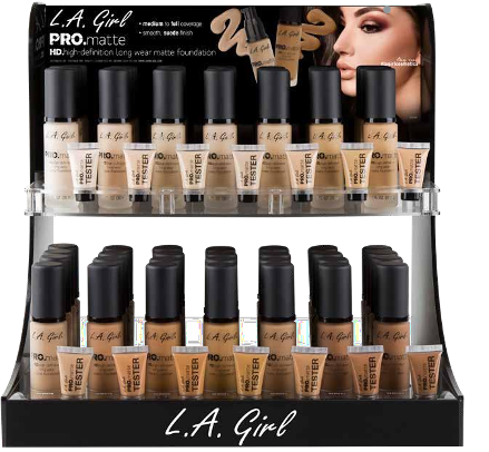 **PRE ORDEN** EXHIBIDOR 84 PIEZAS PRO MATTE - LA GIRL