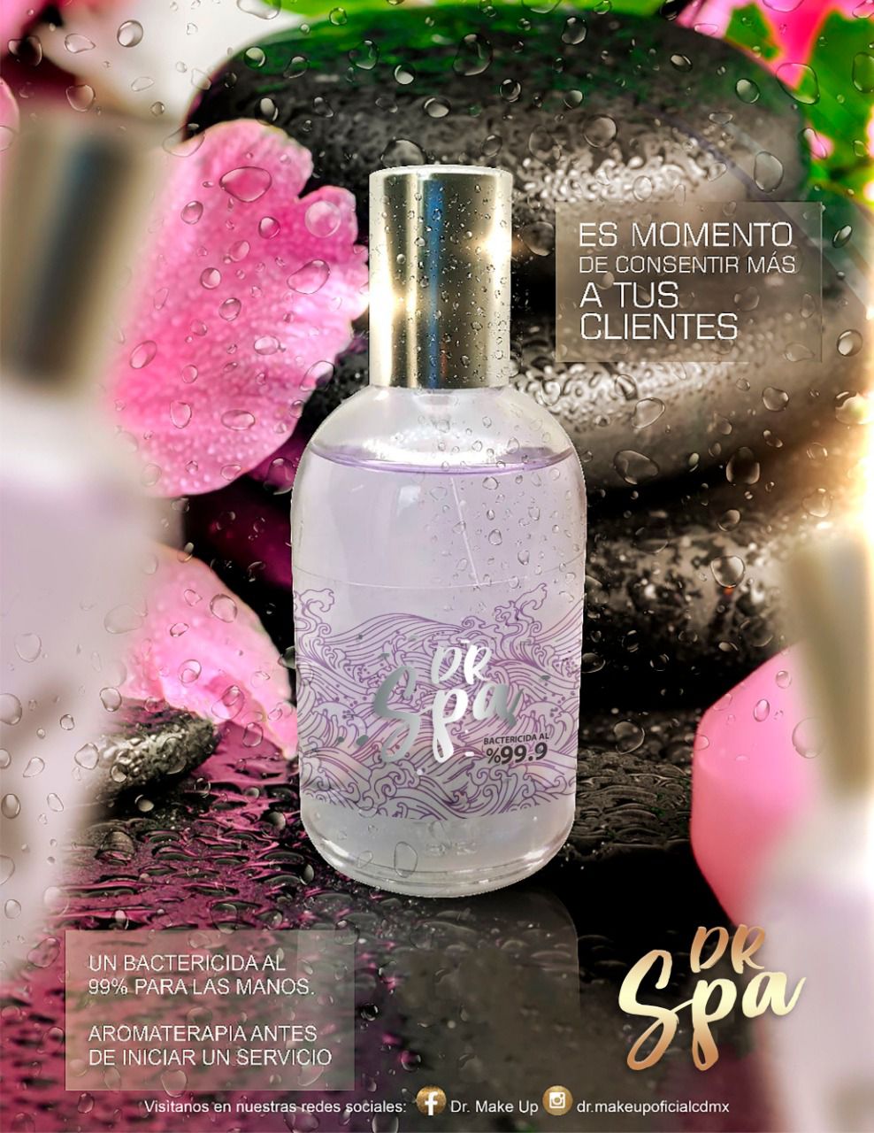 Spa | Spray aroma lavanda- DR MAKEUP - Compra Maquillaje y Artículos de Belleza | Belle Queen Cosmetics
